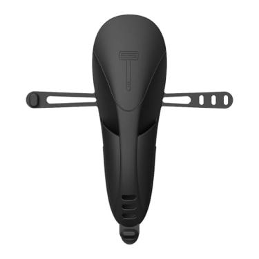 Imagem de harayaa Estojo protetor de silicone para barbeador de acampamento, capa protetora macia para caixa de barbear, à prova d'água, para viagem, Preto