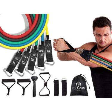 Imagem de Kit Tubing Premium Extreme Elástico Extensor Carga Máxima