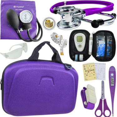 Imagem de Kit Enfermagem Maleta Completo Super Luxo + Monitor Glicose - Love Sau