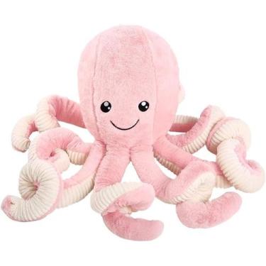 Imagem de Bichos de pelúcia de polvo HUOGUO, brinquedos de pelúcia de polvo para