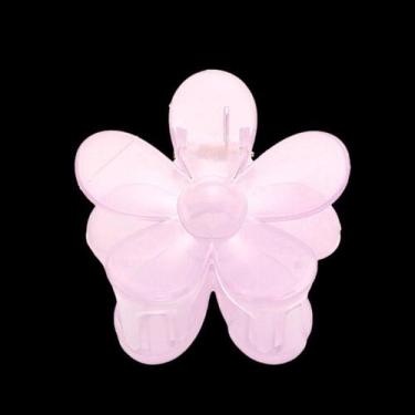 Imagem de Grampo de cabelo estilo coreano Forma de flor Grampo de agarramento de