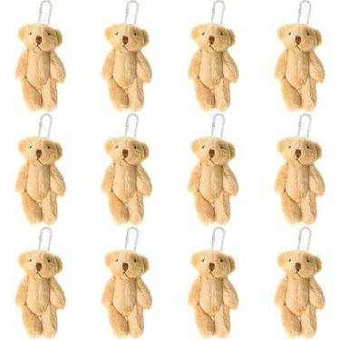 Imagem de Mini ursinhos de pelúcia de pelúcia WEGUTATS 6 cm 12 unidades com chav