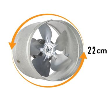 Imagem de Exaustor churrasqueira duto redondo 22cm bivolt ventimais