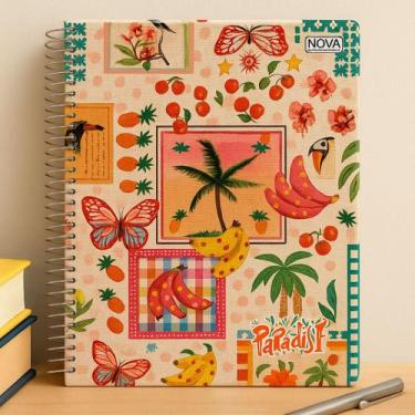 Imagem de Caderno Feminino 1 Matéria 80 Folhas  Capa Dura Universitário Tropical