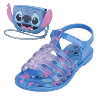 Imagem de Sandalia Infantil Menina Conforto Desenho Stitch Clutch Bag