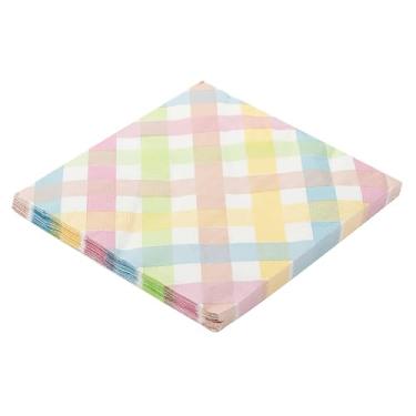 Imagem de Guardanapo de Papel 33x33cm/Estampa Xadrez Colorido - SilverFestas