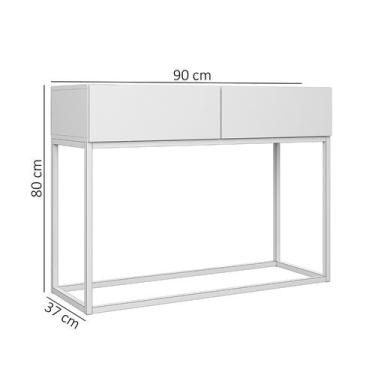 Imagem de Buffet Eros 90cm Estilo Industrial Para Sala de Estar Base De Ferro Co