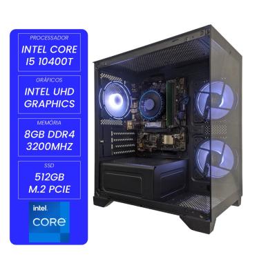Imagem de Computador Certo PC Select II Intel 8226 AR Intel Core i5 10400T UHD Intel 630 8GB DDR4 512GB SSD C/3 Fans Linux