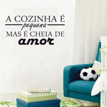 Imagem de Adesivo de Parede Decorativo A Cozinha é Pequena 043 - V3 Shop