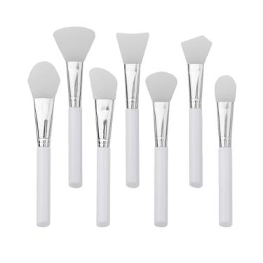 Imagem de Pincel de máscara de silicone, 7 peças para máscara facial de lama e argila para o corpo, loção corporal e aplicador de creme BB CC