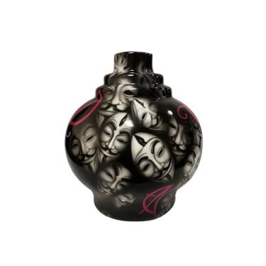 Imagem de Vaso Vidro Base Narguile Desenhado V De Vingança