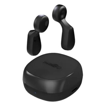 Imagem de Fone de Ouvido Bluetooth Sem Fio, Intra-auricular com Controle Touch, Bateria Recarregável, Resistente à Água, Branco e Preto, Compatível com Smartphones, Para Música