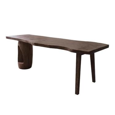 Imagem de Mesa de trabalho Mesa de trabalho retangular madeira freixo, mesa conferência espaçosa maciça escura, jantar(L)