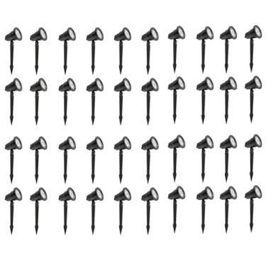 Imagem de Kit 40 Espeto de jardim LED 6W 3000K preto LUMANTI