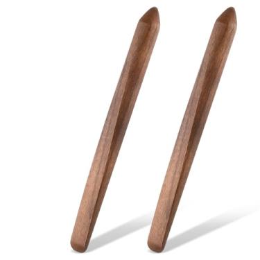 Imagem de Hillban 2 peças de 28 cm de madeira para mistura de pão fermentado, ferramentas para fazer pão, palito de madeira para cozinhar (nozes)