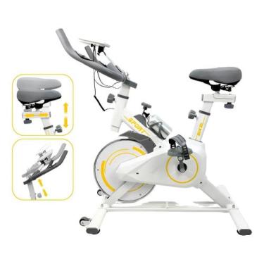 Imagem de Bicicleta Ergométrica Spinning Nakasaki 150kg Nk7101bc, Amarelo