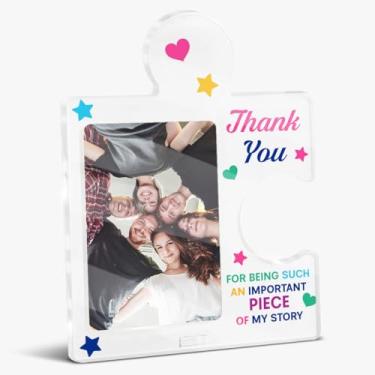 Imagem de QYCFDXD Porta-retratos de agradecimento, presentes de agradecimento para professor, mentor, enfermeira, presente de aposentadoria para colega de trabalho e chefe, porta-retratos de acrílico, para