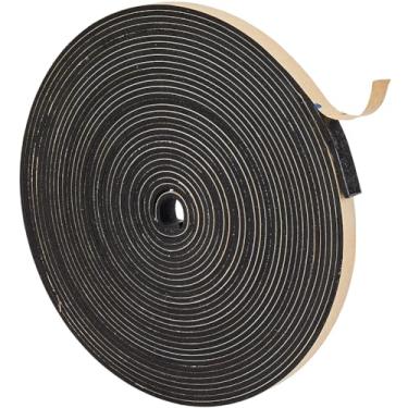 Imagem de Fita isolante de espuma de 10 m x 10 mm x 2,5 mm, autoadesiva, preta, à prova de som, proteção contra clima, resfriamento, ar condicionado, faixa de tempo para portas, janelas, equipamentos esportivos