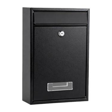 Imagem de FLCPJGV Caixa de Correio Decorativa de Parede com Fechadura, Porta-Jornais e Sugestões para Jardim, Porta de Entrada, Casa, Escritório e Quintal