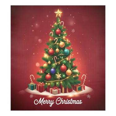 Imagem de SEHANY Capa magnética para lava-louças de árvore de Natal, adesivos magnéticos para decoração de Natal antiarranhões para painel de geladeira e lava-louças, decoração de Natal de cozinha doméstica 58