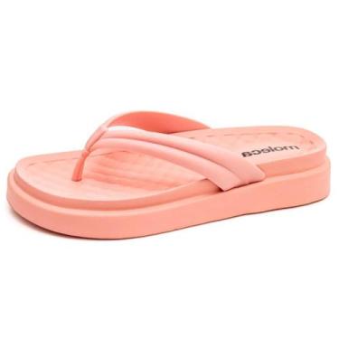Imagem de Chinelo Moleca Flatform Casual Leve, 39, Rosa