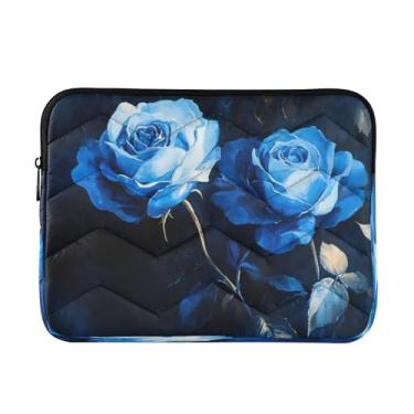 Imagem de STAYTOP Linda bolsa para laptop rosa azul macia e resistente a impactos, bolsa protetora para notebook de 13 a 14 polegadas