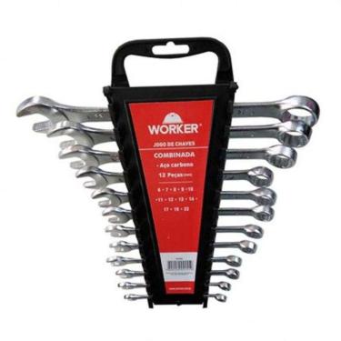 Imagem de Jogo De Chave Combinada Worker 12 Peças 6Mm Á 22Mm