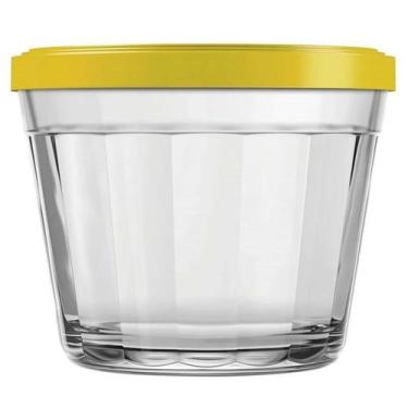 Imagem de Tigela Pequena Pote Americano de Vidro 150ml Marinex com Tampa Plástic