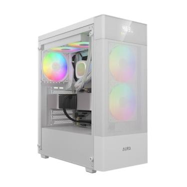 Imagem de Gabinete Gamer Gamdias Aura GC5 Elite Branco ARGB com 3 Fans
