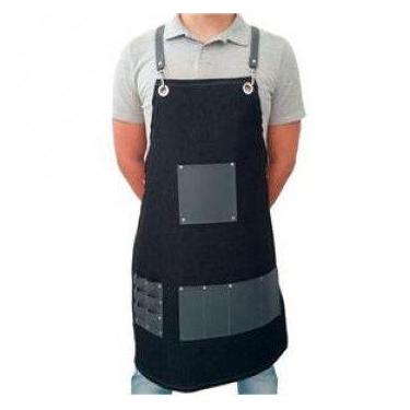 Imagem de Avental de courinho sintético com tecido - Poderosa Sempre