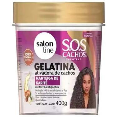 Imagem de Gelatina Capilar S.O.S Cachos Manteiga de Karité Salon Line