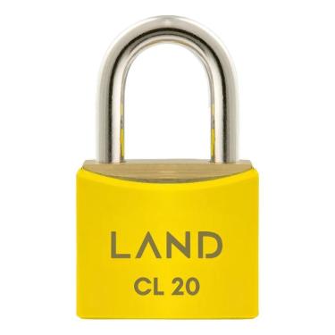Imagem de Cadeado Cl 20 Latao Preto Land Blister - Amarelo Amarelo