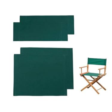 Imagem de Cansybil 2 conjuntos de 21,2 x 16,/20,8 x 7,7 capas de substituição para cadeira de diretores, kit de capa de cadeira de diretores casuais de substituição de assento e encosto de lona