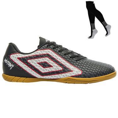 Imagem de Kit Chuteira Futsal Umbro Mutant e Meião-Masculino