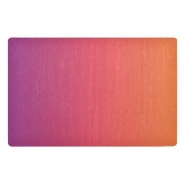 Imagem de GAIGEO Tapete absorvente de água roxo laranja gradiente ao ar livre, à prova d'água, tapete de porta de entrada, tapetes de porta de 81 x 50 cm