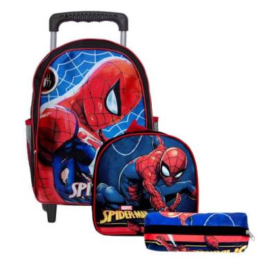 Imagem de Mochila Masculina Escolar de Rodinha Homem Aranha Toys 2U