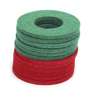 Imagem de ZJchao 12pcs Arruelas de Terminal de Bateria 6 Vermelho 6 Verde Anti Protetor Tapete de Proteção de Cabo Universal Pilar Superior do Carro e Pilar Lateral Prevenção de Terminal de