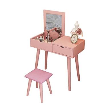 Imagem de Penteadeira, quarto econômico, janela flutuante, simples, apartamento, maquiagem multifuncional