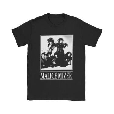 Imagem de Camisetas Vintage De Músico De Rock Malice Mizer Band Singer Com Gola 
