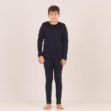 Imagem de Conjunto Térmico Blusa Manga Longa e Legging Flanelada Segunda Pele Fr
