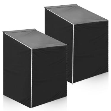 Imagem de Pacote com 2 capas de lavadora e secadora, capa de máquina de lavar com zíper à prova de poeira, à prova d'água, capa protetora de lavanderia, adequada para a maioria das lavadoras e secadoras de