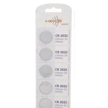 Imagem de Kit com 5 cartelas de Bateria moeda 3v KX3 CR2032