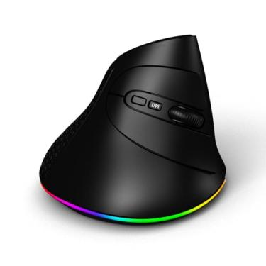 Imagem de Mouse gamer sem fio de modo duplo 2.4G/BT5.1 mouse de computador mouse para jogos ergonômico silencioso Windows Android Linux iOS reduz a fadiga das mãos compatibilidade com várias plataformas