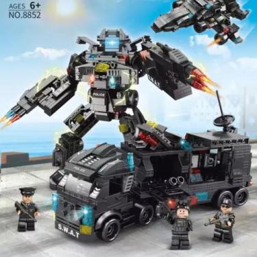 Imagem de Blocos De Montar Equipe Da Swat Polícia 24 Em 1 585pcs Bloxi
