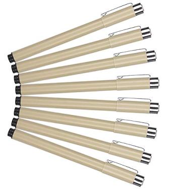 Imagem de Acouto 8 Peças Ferramenta de Desenho de Linha de Gancho de Caneta de Tubo Japonês Com Suporte de Plástico e Opções de Recarga de Tinta Rica