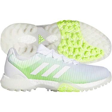 Imagem de adidas Tênis de golfe feminino W Codechaos, Calçado branco/calçado branco/verde sinal, 6.5