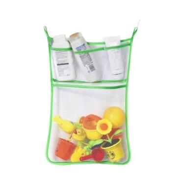 Imagem de Organizador De Brinquedos De Banho Para Bebês, Bolsa De Rede De Secage