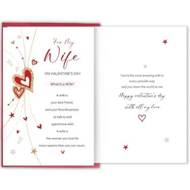 Imagem de Bablira Doce cartão de dia dos namorados para esposa, cartão de amor romântico para ela, presente para esposa no dia dos namorados