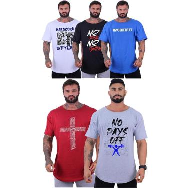 Imagem de Kit 5 Camisetas Morcegão Masculina MXD Conceito Fitness Academia Musculação-Masculino