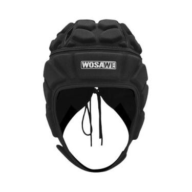 Imagem de Capacete ajustável do goleiro com protetor principal, esportes, futebo